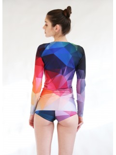 Crystal rainbow surf top