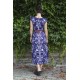 Folky blue - midi dress