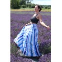 Blue stripes - maxi sukňa