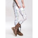 MIND THE GAP - METRO WHITE leggings