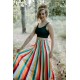 Funky stripes - maxi skirt