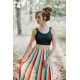 Funky stripes - maxi skirt