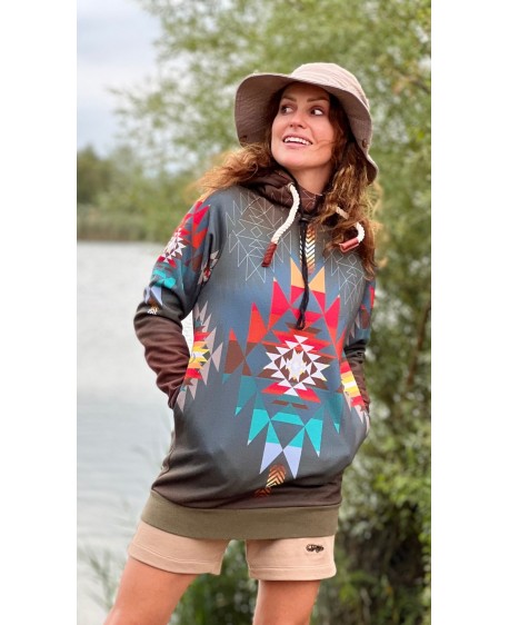 AZTEC RASTA - woman termo sweathsirts oversize