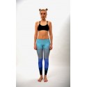 Blue crystals with black line leggings