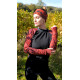 Zebropard black burgundy termo top