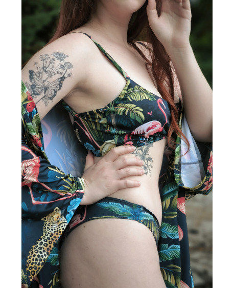 flamingo - bandeau lace plavky