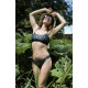 Zebropard grey - bandeau lace plavky