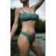 Zebropard green - bandeau lace plavky