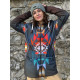 AZTEC RASTA - termo mikina so sherpou