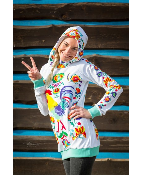 Kohútik Jarabý - white termo woman sweatshirts