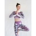 Lines Mandalas - old pink - yoga set