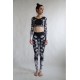 Lines Mandalas - old pink - yoga set