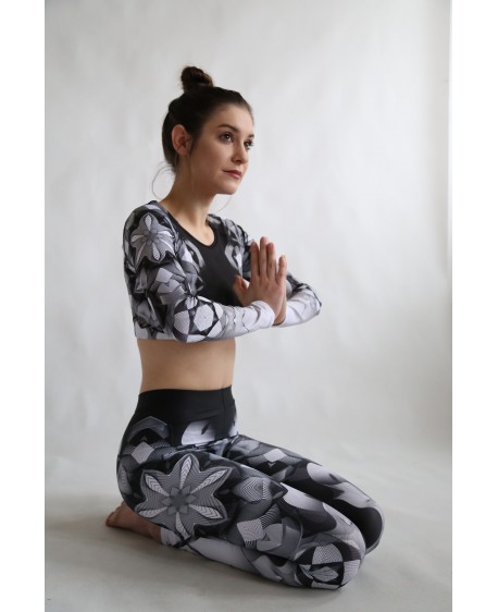 Lines Mandalas - old pink - yoga set