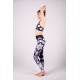 Lines mandalas black yoga set