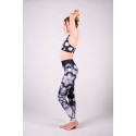 Lines mandalas black - leggings and bra