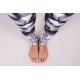 Lines mandalas black yoga set with long leggins