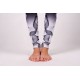 Lines mandalas black yoga set with long leggins