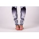 Lines mandalas black yoga set with long leggins
